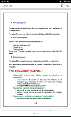 GRH - Gestion des ressources humaines (Cours) android App screenshot 0